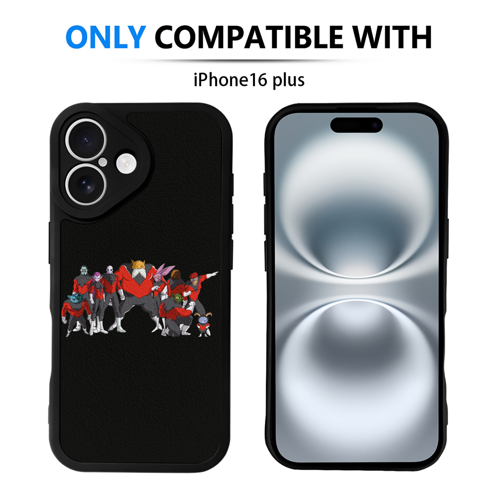（画像用） ドラゴンボール DRAGON BALL 【iPhone 16シリーズ対応】シリコンスマホケース（レザー調） 材質：シリコン